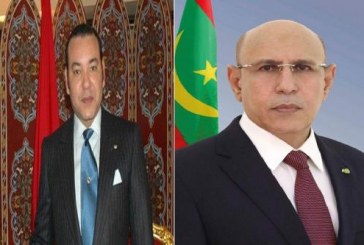 الرئيس الموريتاني يجدد للعاهل المغربي حرصه على تطوير علاقات البلدين