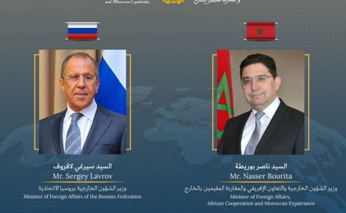 ناصر بوريطة يجري اتصالا هاتفيا مع وزير الخارجية الروسي سيرغي لافروف