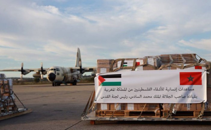 وصول طائرتين عسكريتين محملتين بمساعدات للفلسطينيين إلى مطار العريش