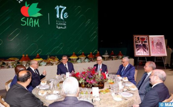الدورة 17 للملتقى الدولي للفلاحة: مأدبة عشاء ملكية تكريماً للمشاركين