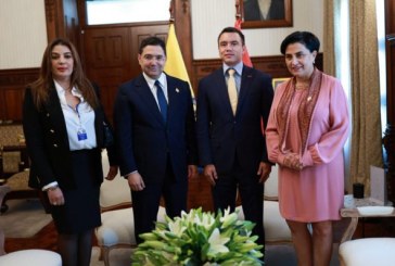 ناصر بوريطة يعقد جلسة عمل مع نظيرته الإكوادورية