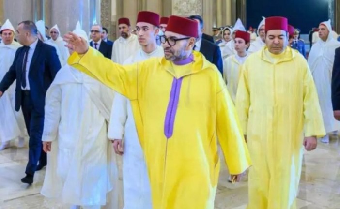 أمير المؤمنين يترأس  إحياء ليلة المولد النبوي الشريف بمسجد حسان بالرباط