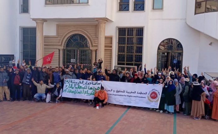 المنظمة المغربية  للحقوق والحريات :ترسل تذكيرا قانونيا  لعامل اسفي خاص بملف مطلب ربط ساكنة دوار الحروشات بشبكتي الماء الصالح للشرب والكهرباء.