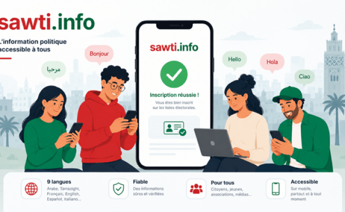 ‘’SAWTI’’ منصة رقمية متعددة اللغات لتسهيل الوصول إلى المعلومة السياسية في المغرب