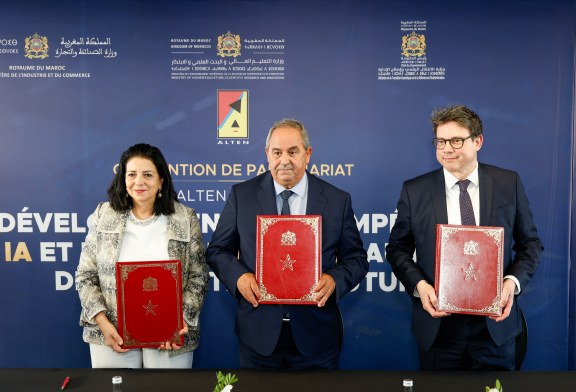 توقيع اتفاقية شراكة مع مجموعة “ALTEN” لتطوير المهارات في مجال الذكاء الاصطناعي والتكنولوجيات الصناعية